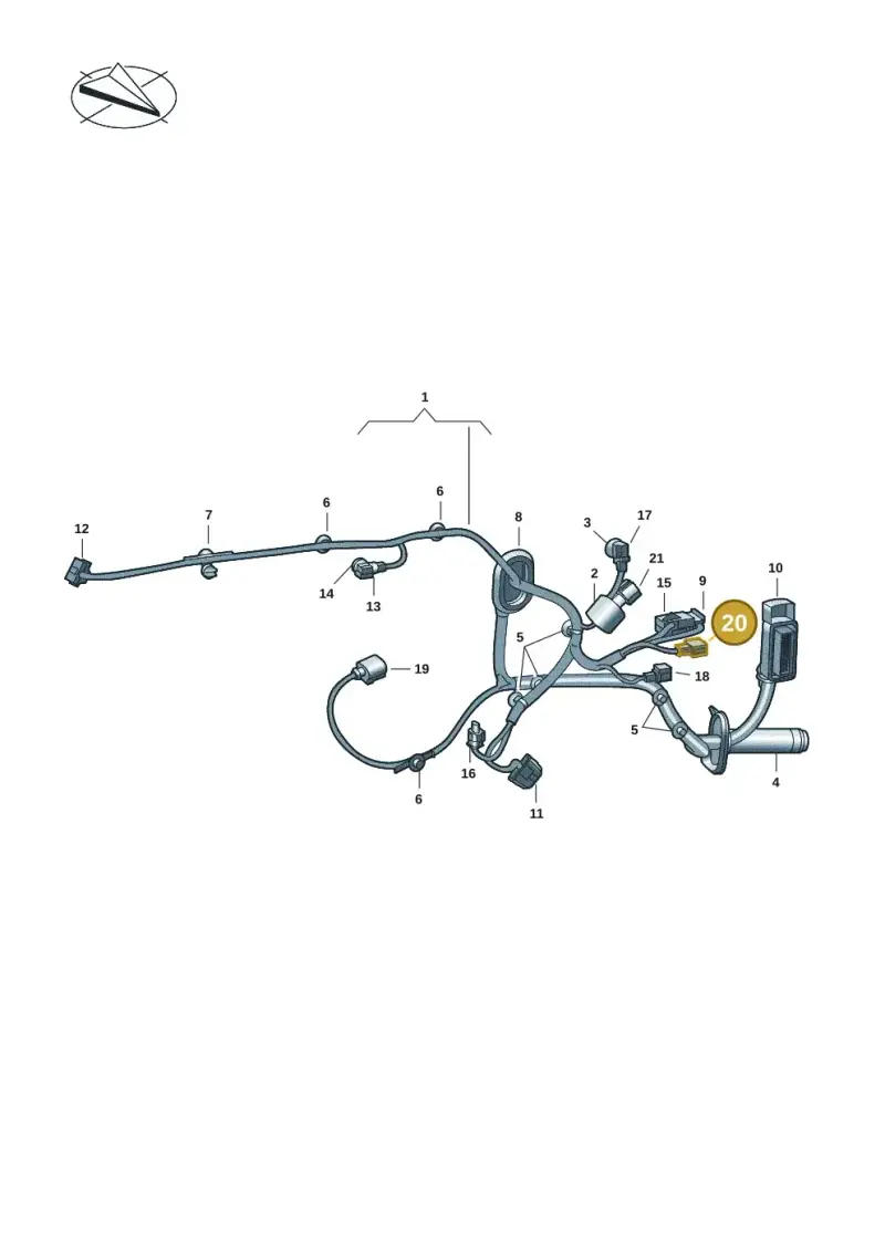 8W0973736 — Volkswagen Multivan (2021-2025) diagram 7t0972300, position 20