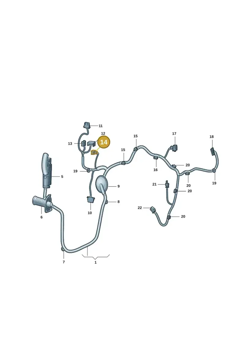 8W0973736 — Audi Q5 e-tron (2021-) diagram 89d972033, position 14