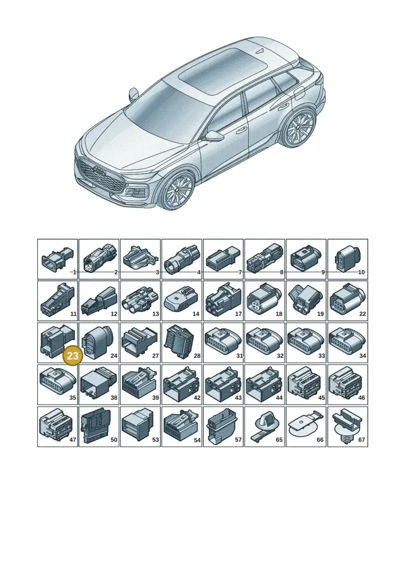 8W0973736 — Audi Q6 e-tron (2023-2025) diagram f5s971820, position 23