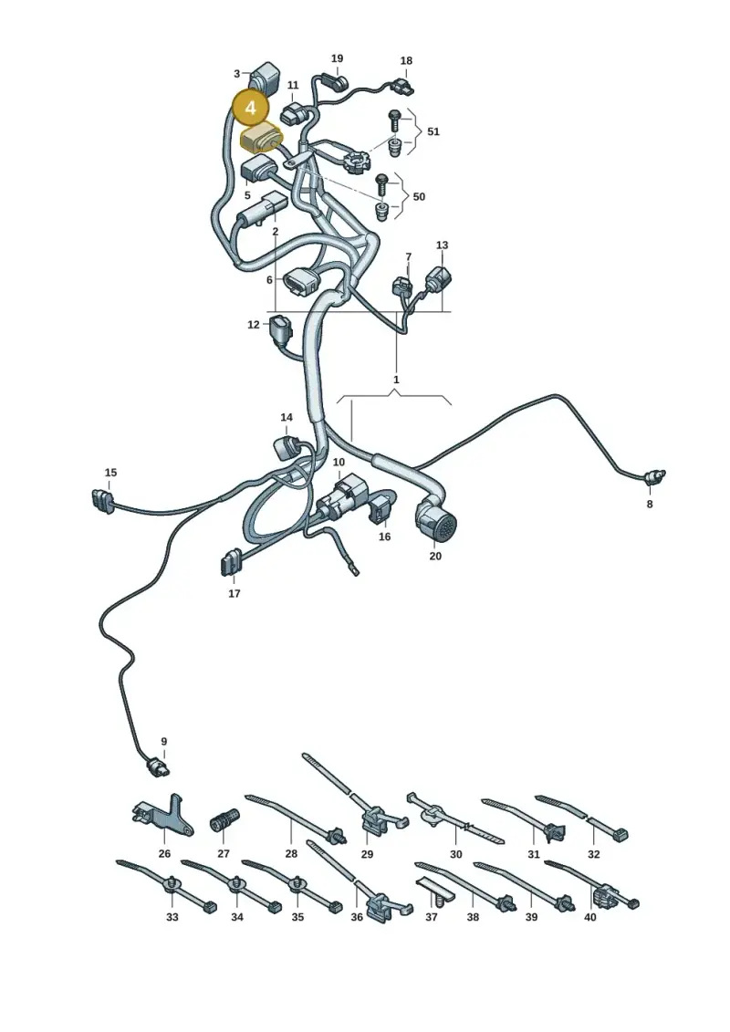 8W0973737 — Audi RS e-tron GT (2020-2025) diagram 4j1971250, position 4