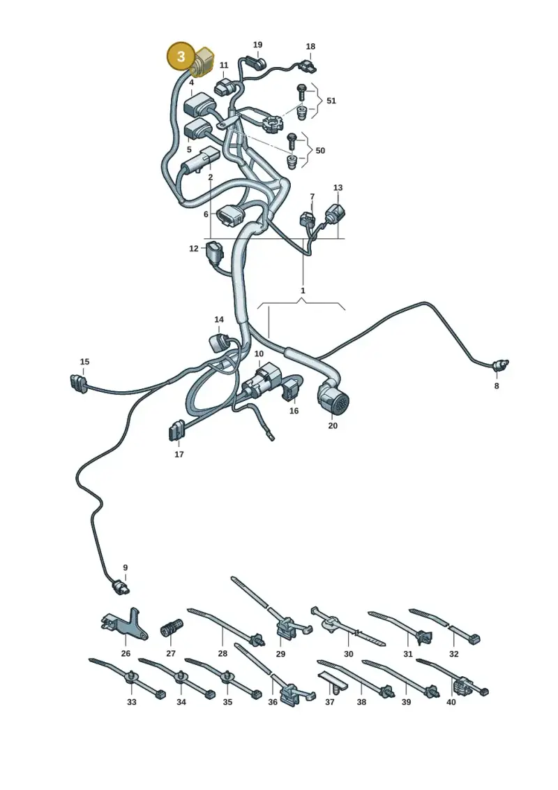 8W0973737A — Audi RS e-tron GT (2020-2025) diagram 4j1971250, position 3
