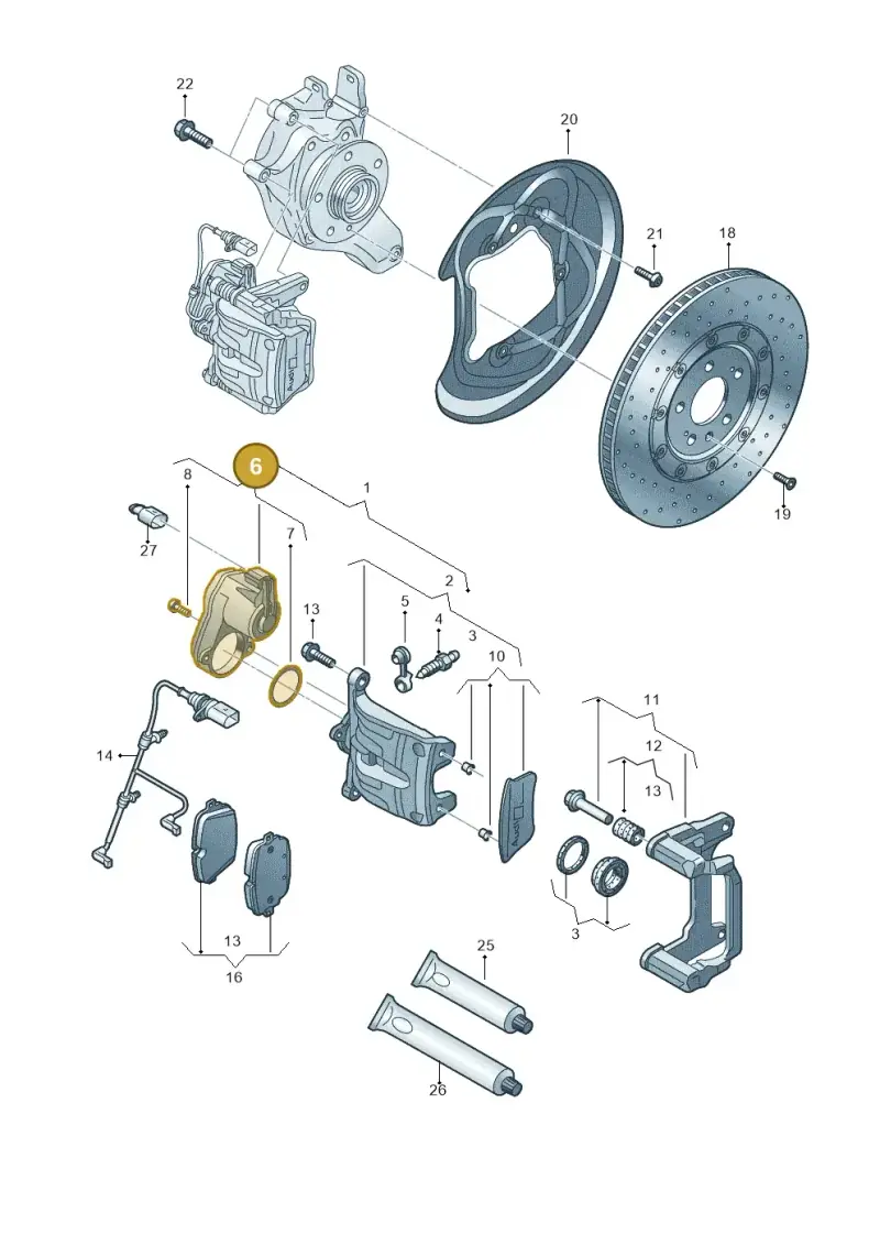 8W0998281 — Audi A6 (2018-2025) diagram 859615750, position 6