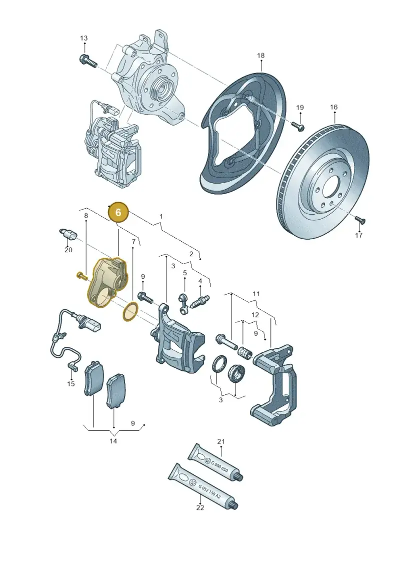 8W0998281 — Audi A6 (2018-2025) diagram 859615600, position 6