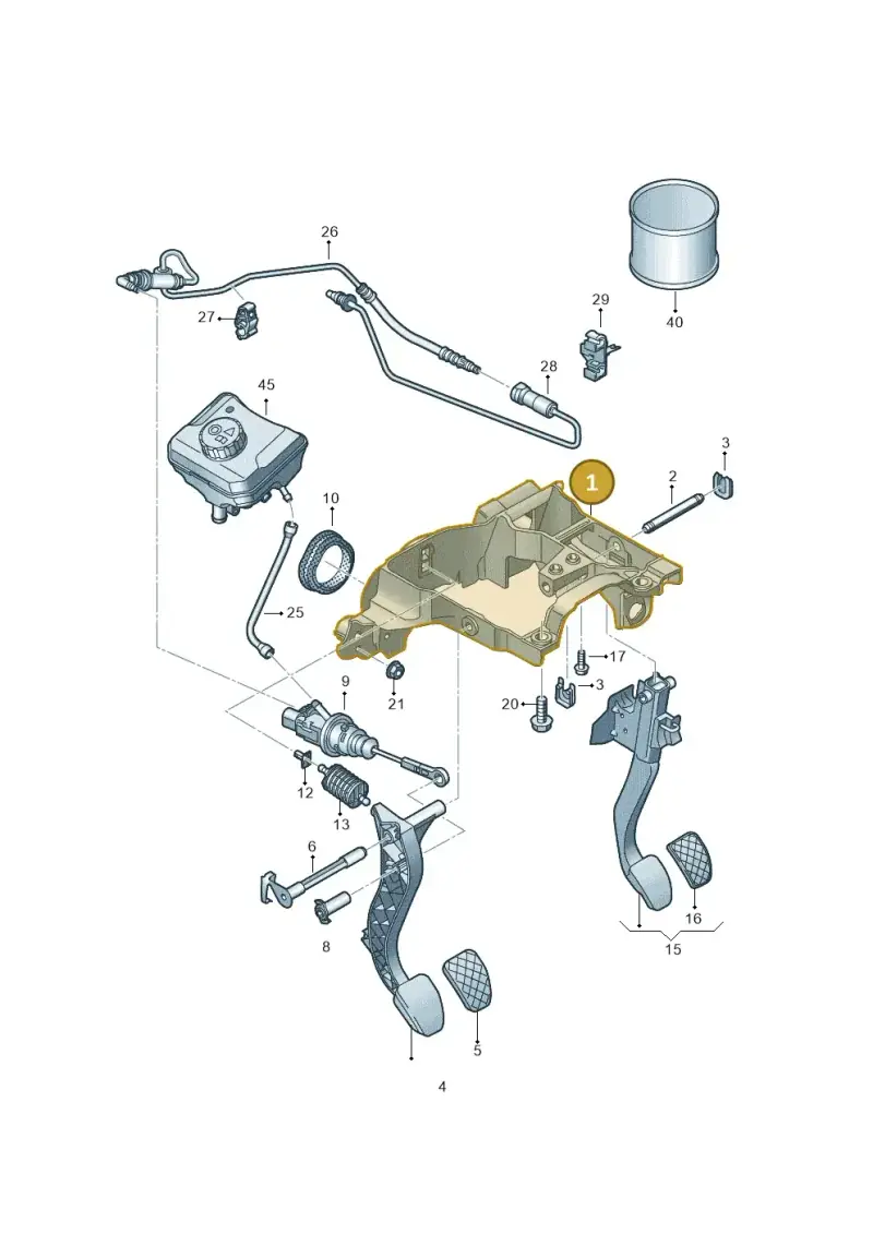 8W1721117 — Audi A5 Cabriolet (2016-2025) diagram 848721250, position 1