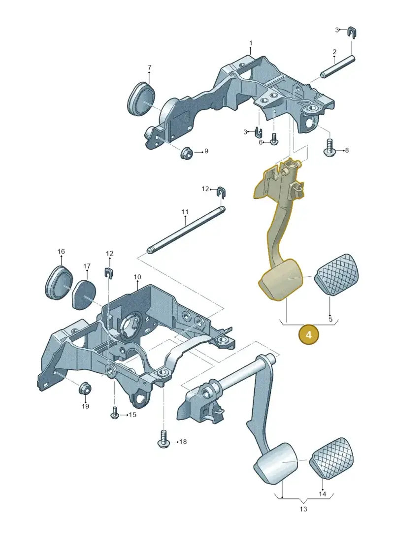 8W1723140B — Audi Q5 (2016-2020) diagram 849723250, position 4