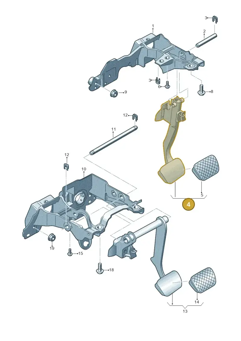 8W1723140C — Audi RS6 Avant (2019-) diagram 435723250, position 4