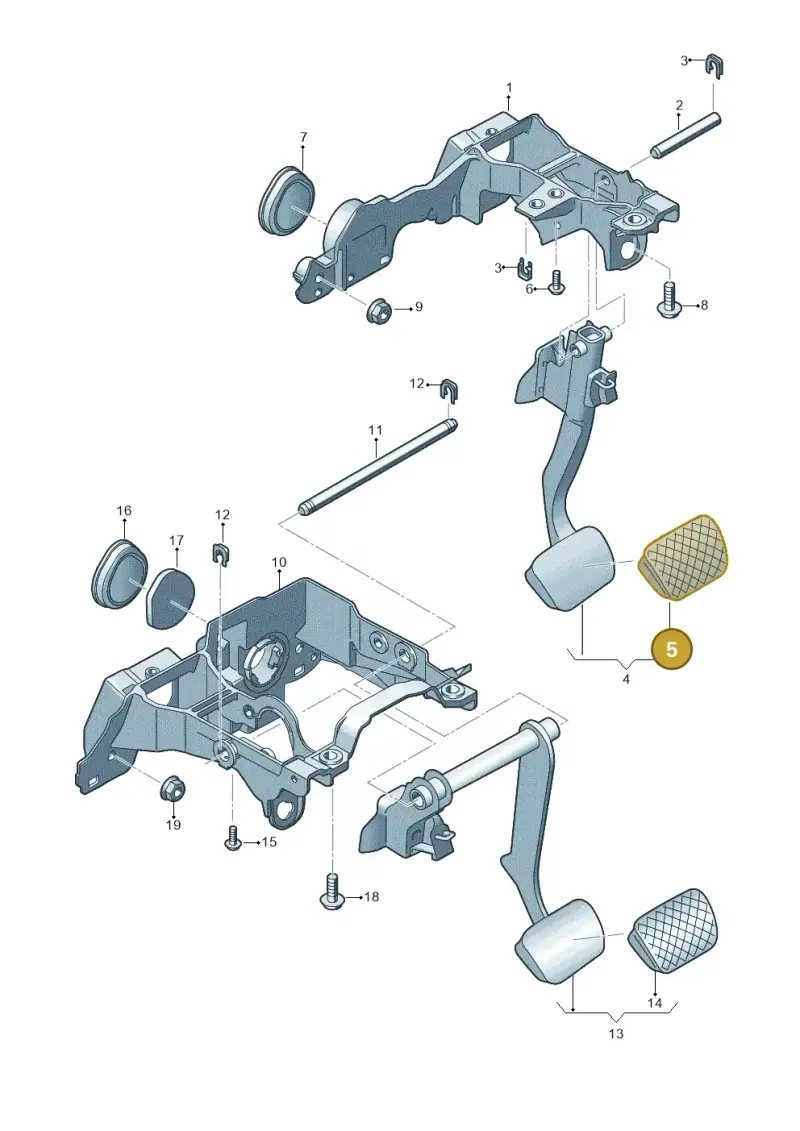 8W1723173 — Audi Q5 (2016-2020) diagram 849723250, position 5