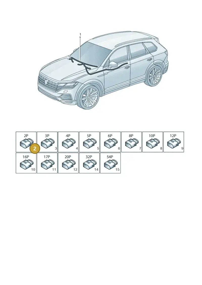 8W1971581 — Volkswagen Touareg (2017-2025) diagram 439971830, position 2