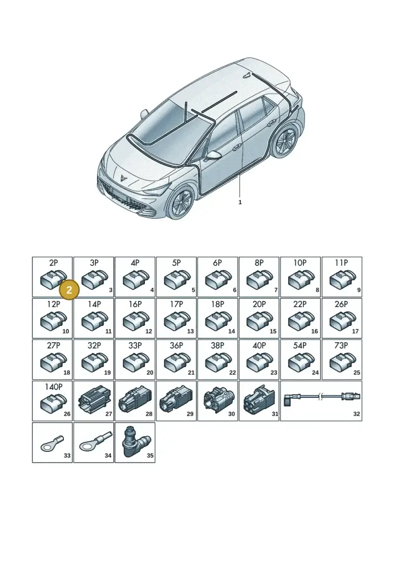 8W1971581 — SEAT CUPRA Born (2021-) diagram 10s971081, position 2