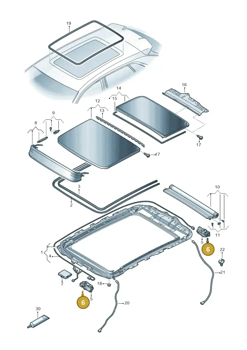 8W5898057 — Audi RS Q8 Quattro (2019-) diagram 429877000, position 6