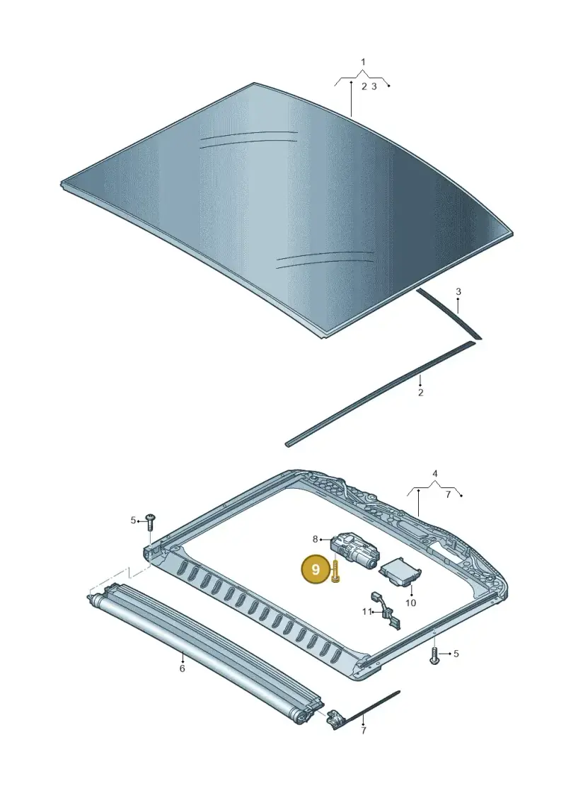 8W5898057 — Audi RS6 Avant (2019-) diagram 430877020, position 9