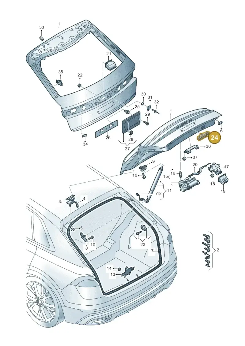 8W8827566E — Audi RS Q8 Quattro (2019-) diagram 429827000, position 24