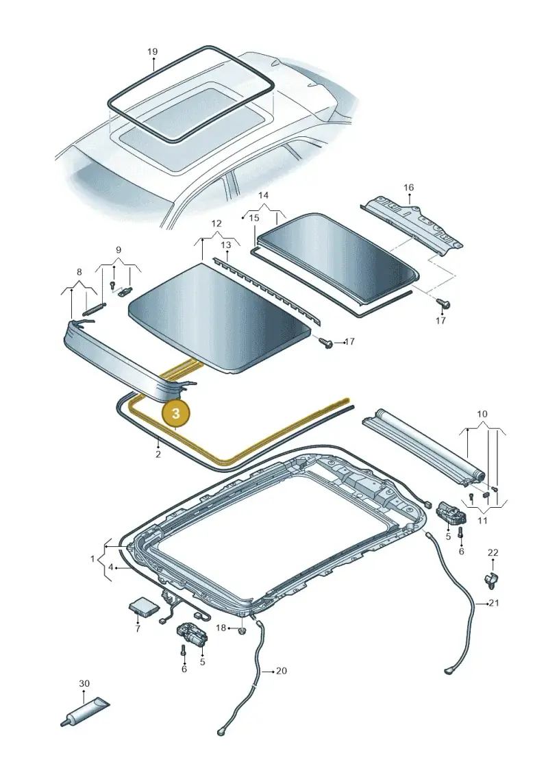 8W9877439 — Audi RS Q8 Quattro (2019-) diagram 429877000, position 3