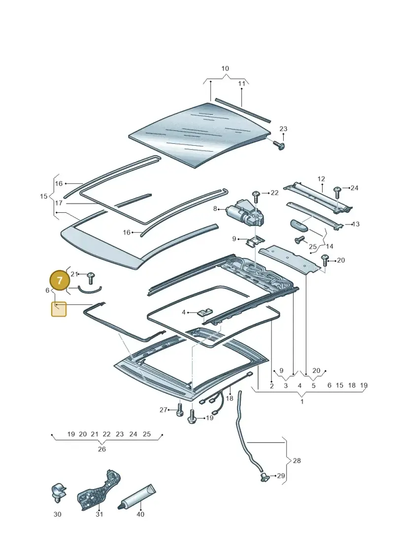 8X0898955A — Audi Q2 2.0 TDI (2016-2018) diagram 803877000, position 7