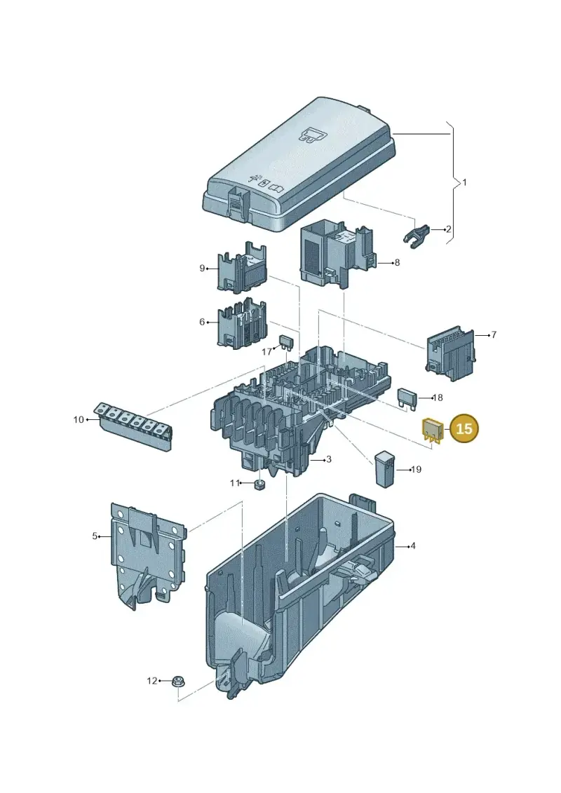 8X0951253A — Audi Q2 2.0 TDI (2016-2018) diagram 745937200, position 15