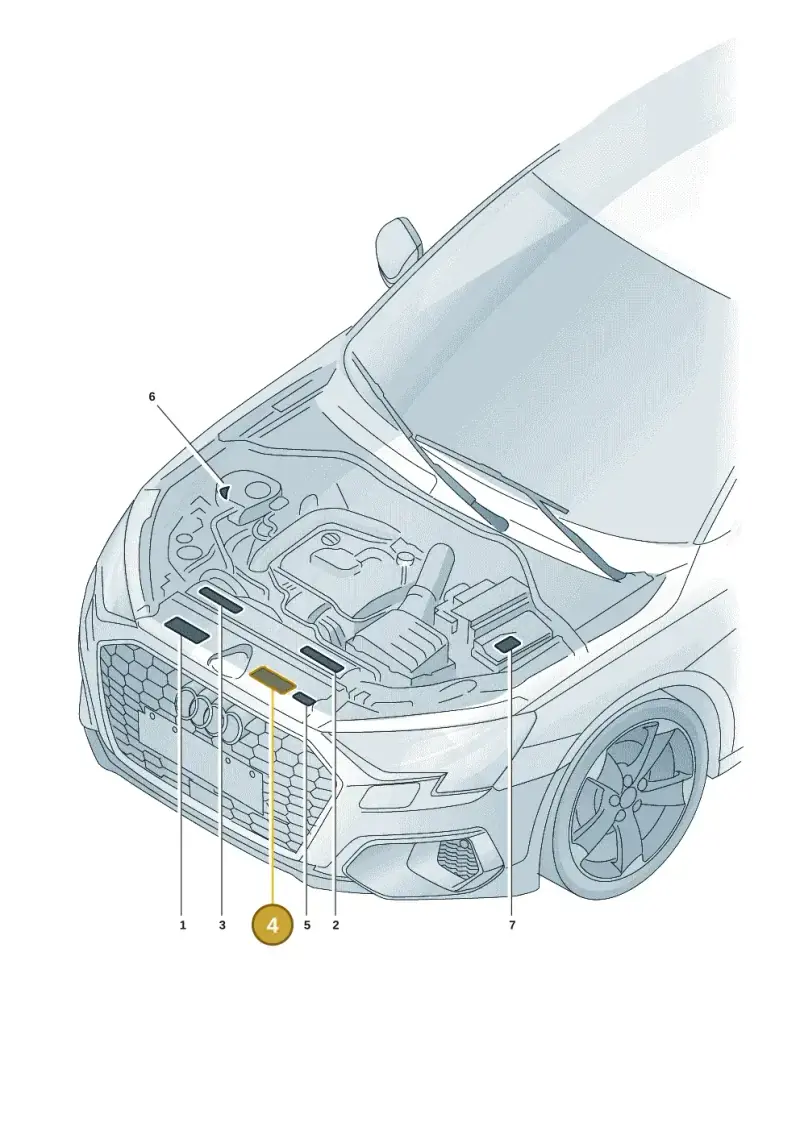 8XA010515Q — Audi A3 Sportback (2019-2025) diagram 596010010, position 4