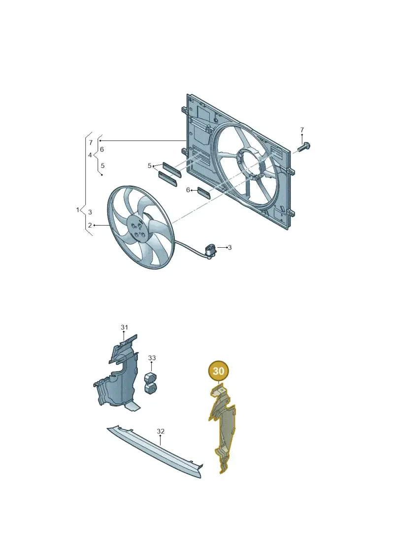 8Y0121283F — Audi A3 Sportback (2019-2025) diagram 596121925, position 30
