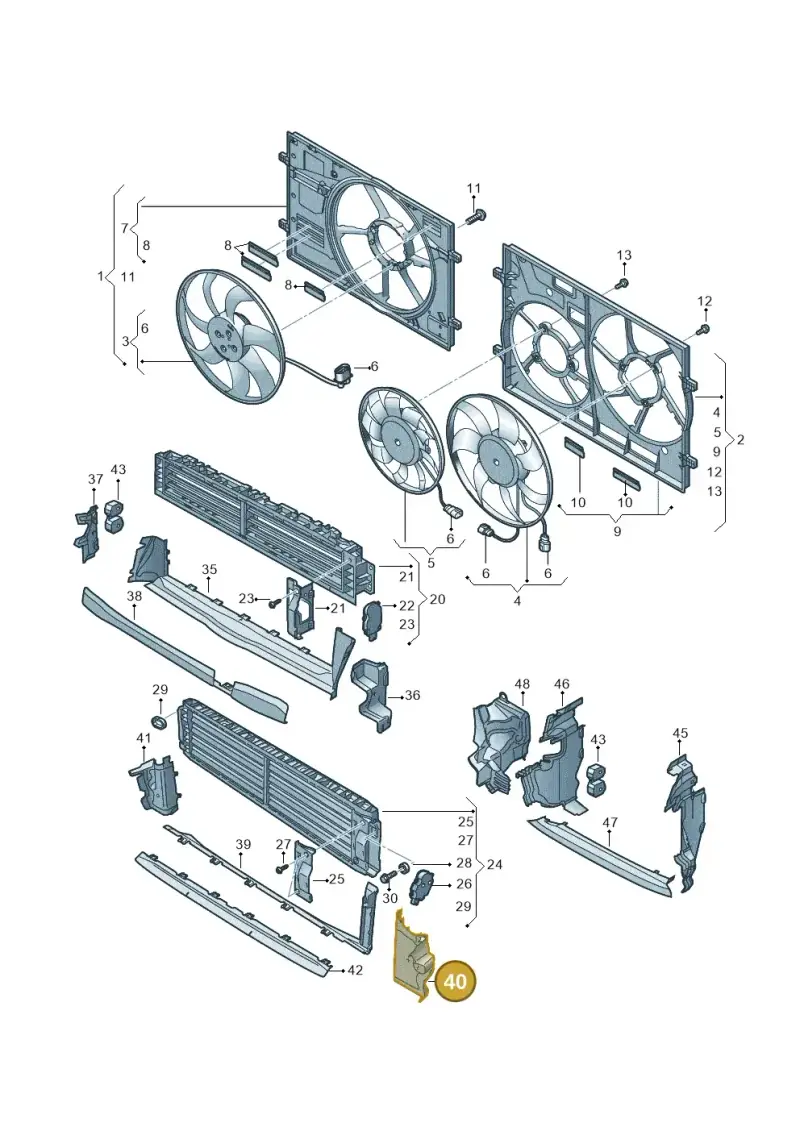 8Y0121287D — Audi A3 Sportback (2019-2025) diagram 596121930, position 40