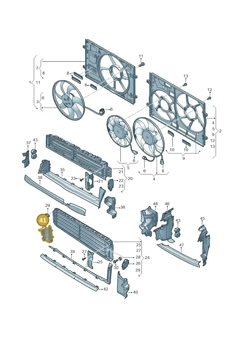 8Y0121294D — Audi A3 Sportback (2019-2021) diagram 596121930, position 41