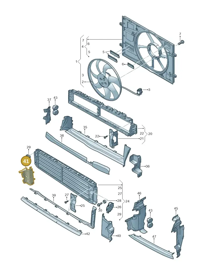 8Y0121294D — Audi A3 Sportback (2019-2021) diagram 596121910, position 41