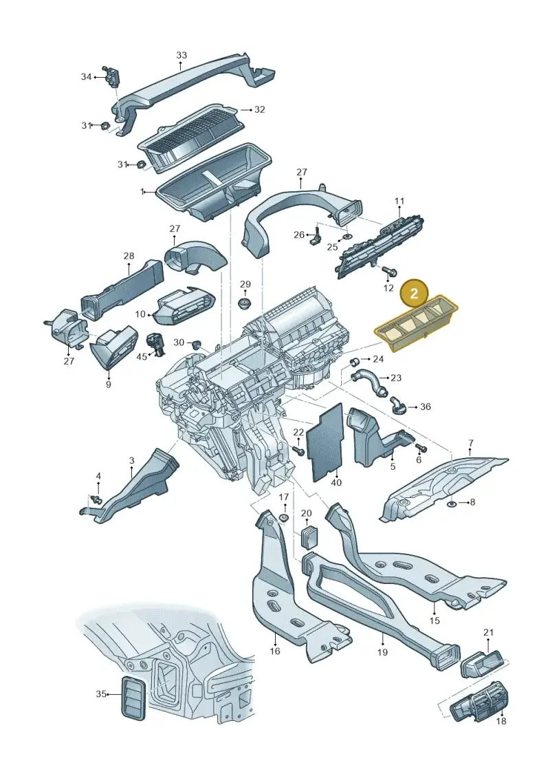 8Y0819081 — Audi A3 Sportback (2019-2025) diagram 596819100, position 2