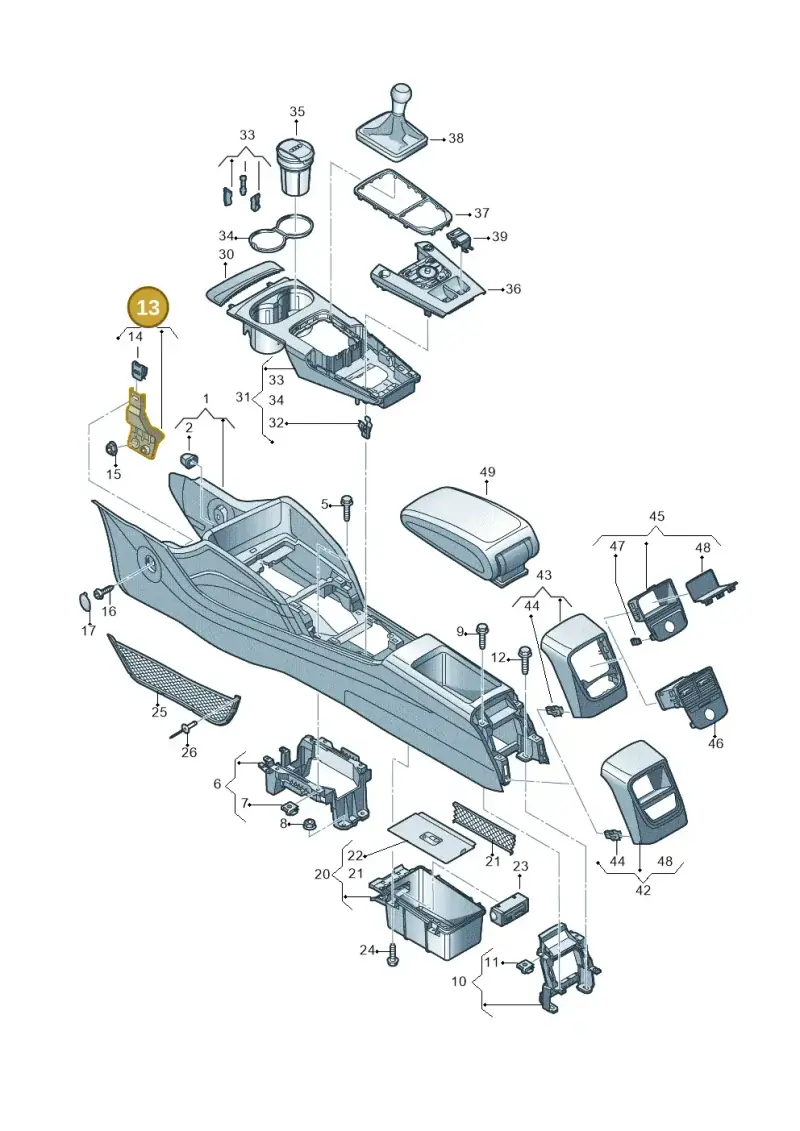 8Y2863616 — Audi RS3 Limousine (2017-2020) diagram 745863500, position 13