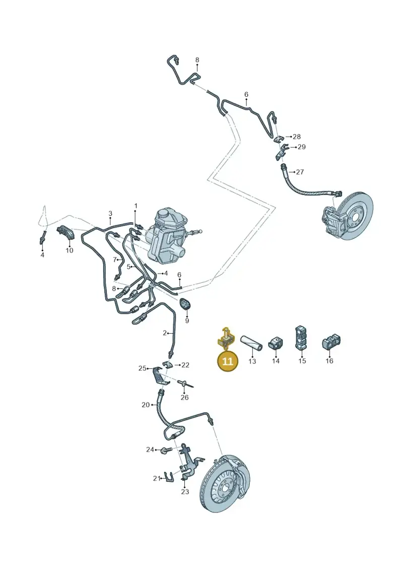 8Z0611797 — Audi Q8 e-tron (2018-2020) diagram 586611200, position 11