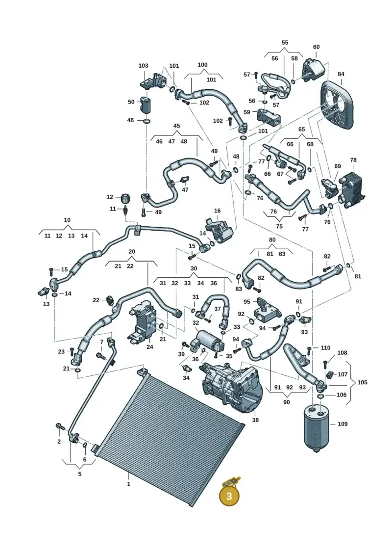 8Z0820535B — Audi Q6 e-tron (2023-) diagram f5s260700, position 3