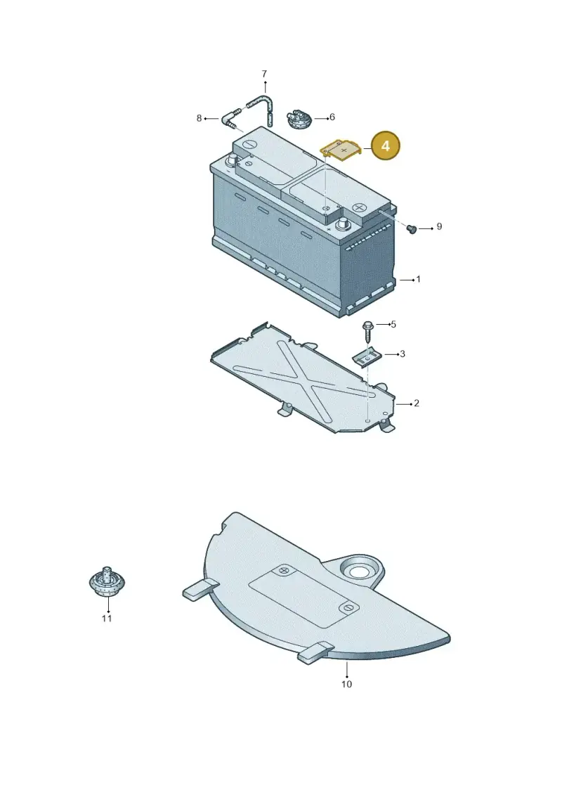 8Z0915429B — Audi RS6 qu. (2003-2004) diagram 290915000, position 4