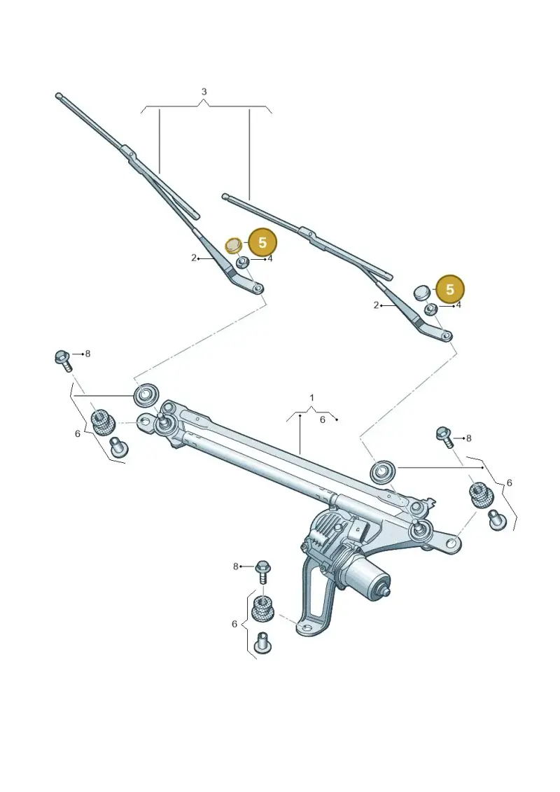 8Z0955205 — Audi Q6 e-tron (2023-) diagram 896955000, position 5