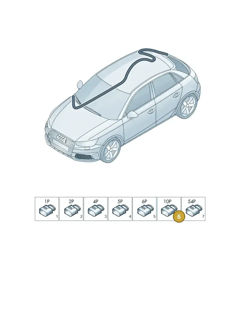 8Z0972701 — Audi A1 Sportback (2014-2018) diagram 792971850, position 6