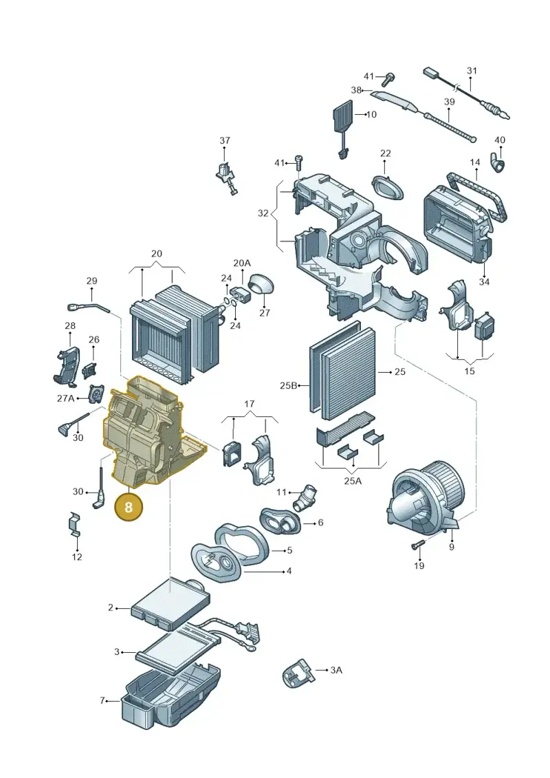 8Z2820351A — Skoda Roomster (2010-2015) diagram 481820200, position 8