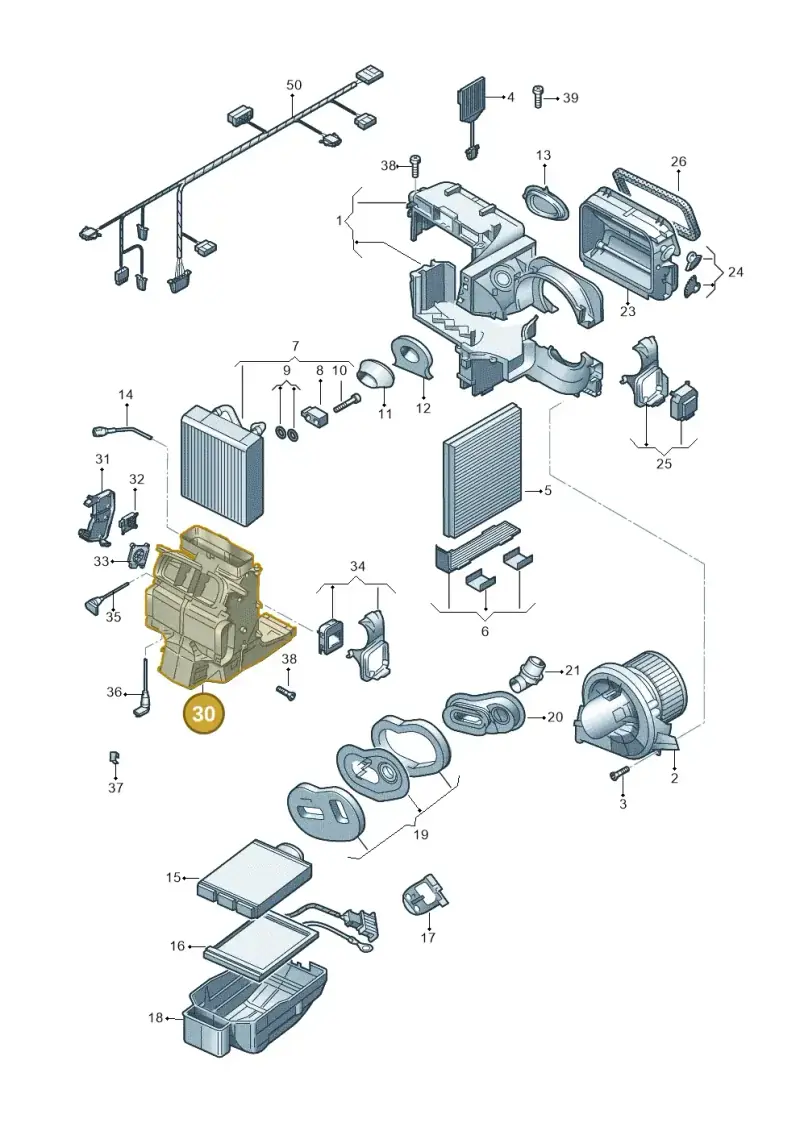 8Z2820351A — Skoda Fabia (2014-2022) diagram 773820200, position 30