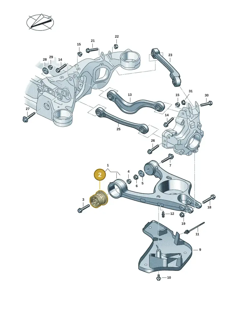 971505544 — Audi RS e-tron GT (2020-2020) diagram 4j1505300, position 2