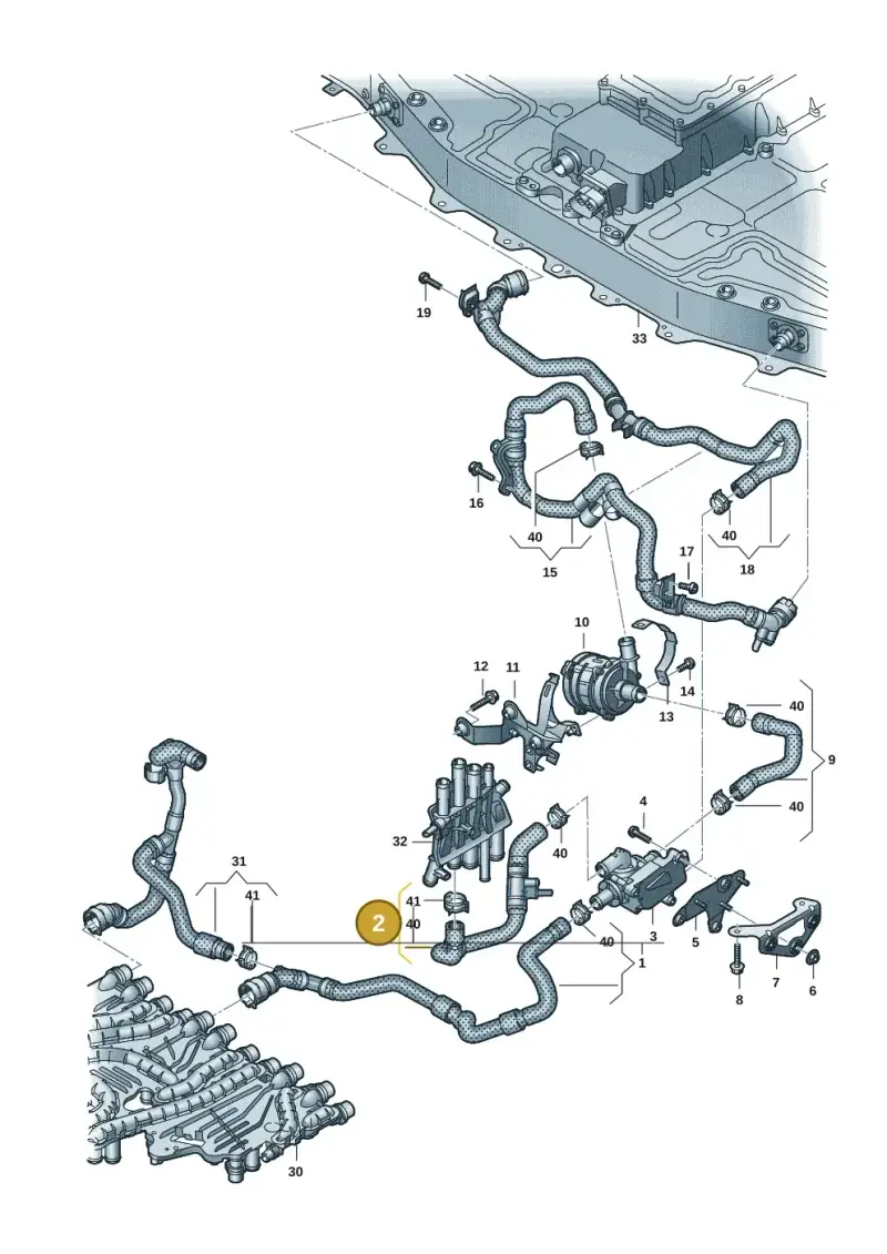 9J1815566B — Audi RS e-tron GT (2020-2020) diagram 4j1121040, position 2