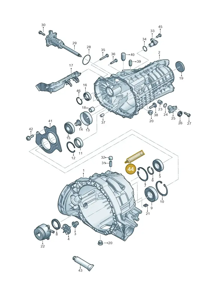 AMV18800102 — Audi A4 2.0 (2015-2019) diagram 798301310, position 44