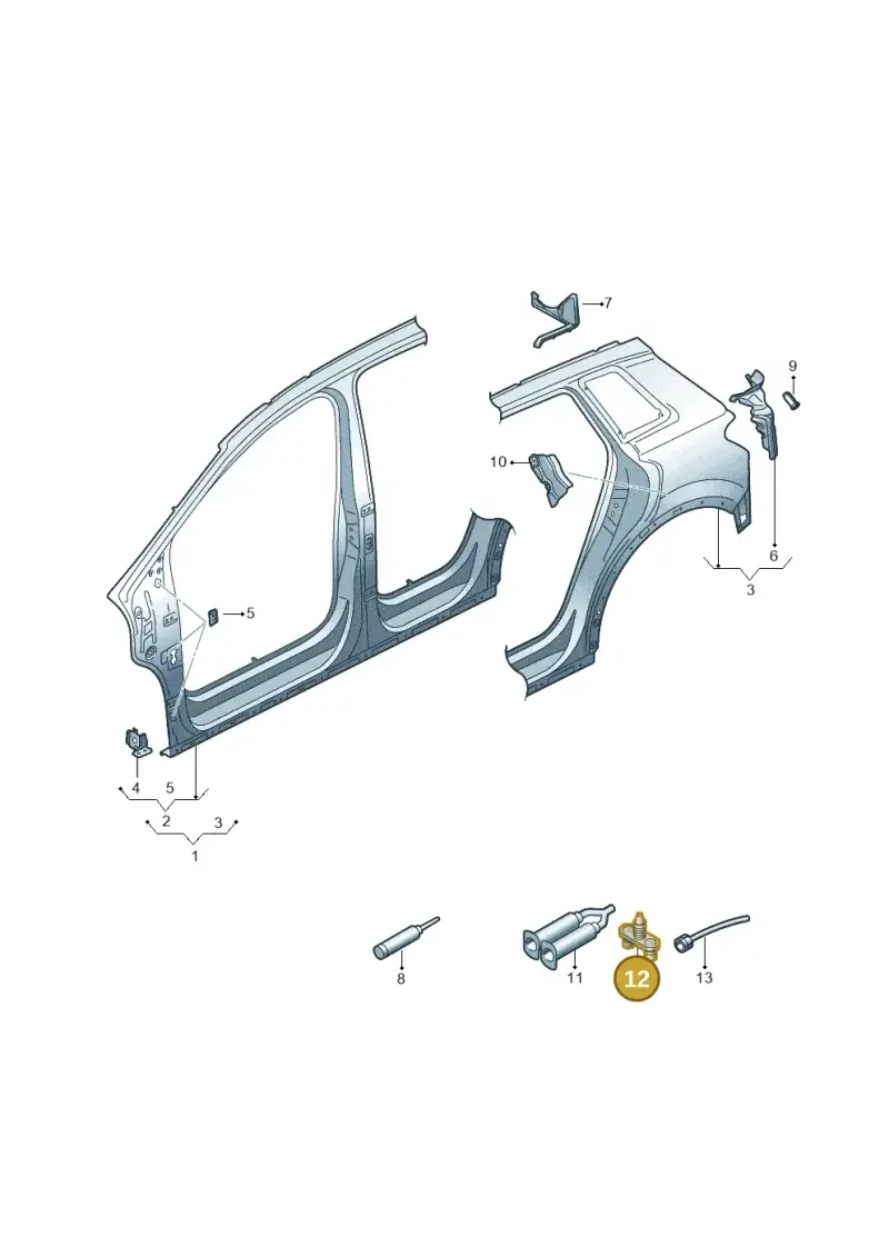 D002003 — Audi Q4 Sportback (2021-2022) diagram 89a809050, position 12