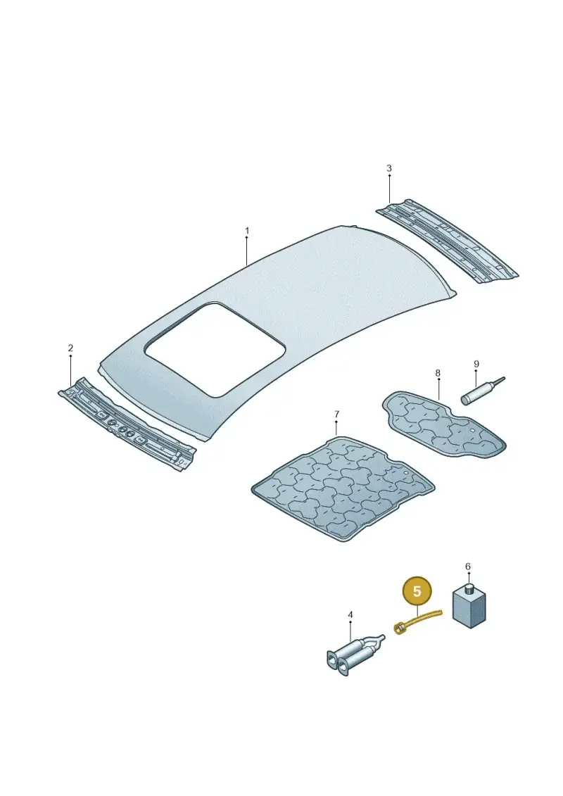 D003003 — Audi A4 2.0 (2015-2019) diagram 849817000, position 5