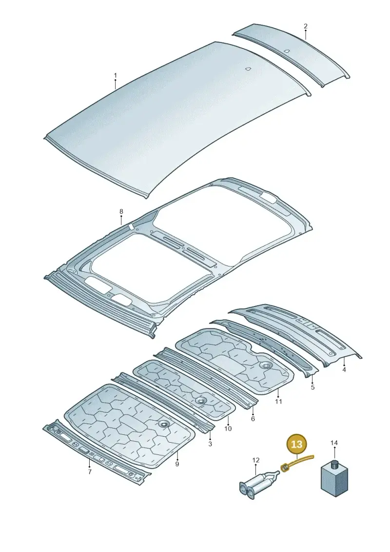 D003003 — Audi RS6 Avant (2019-) diagram 430817010, position 13