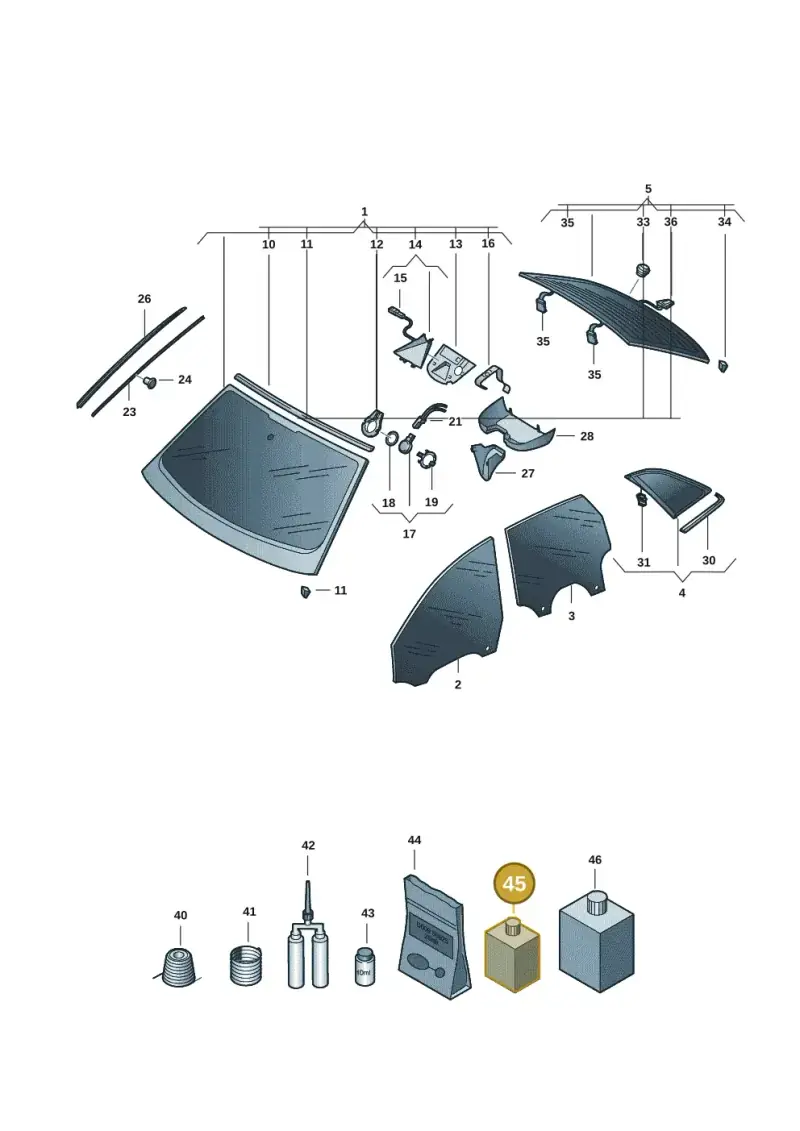 D00940104 — Audi Q6 e-tron (2023-) diagram f5s845000, position 45