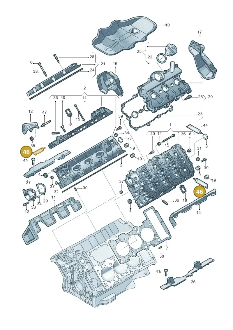 D154100A1 — Audi A5/S5 Coupe       08> (2007-) diagram 711103270, position 46