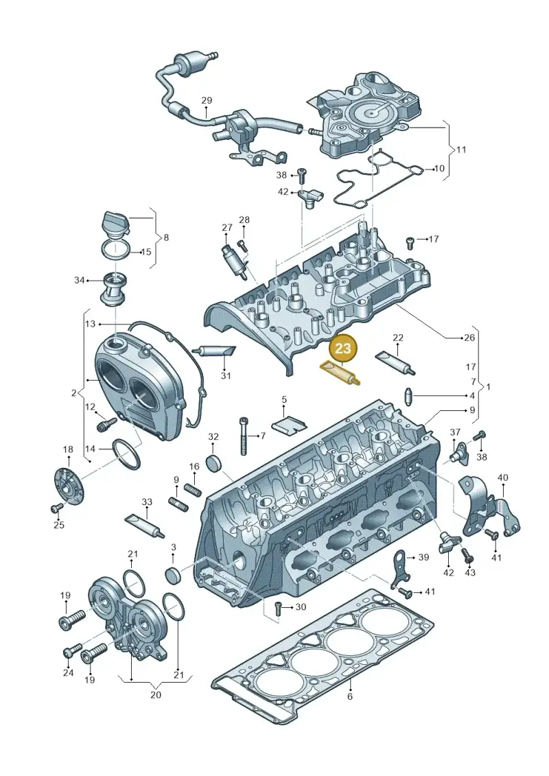 D154103A1 — Audi Q3 quattro (2018-2019) diagram 863103520, position 23