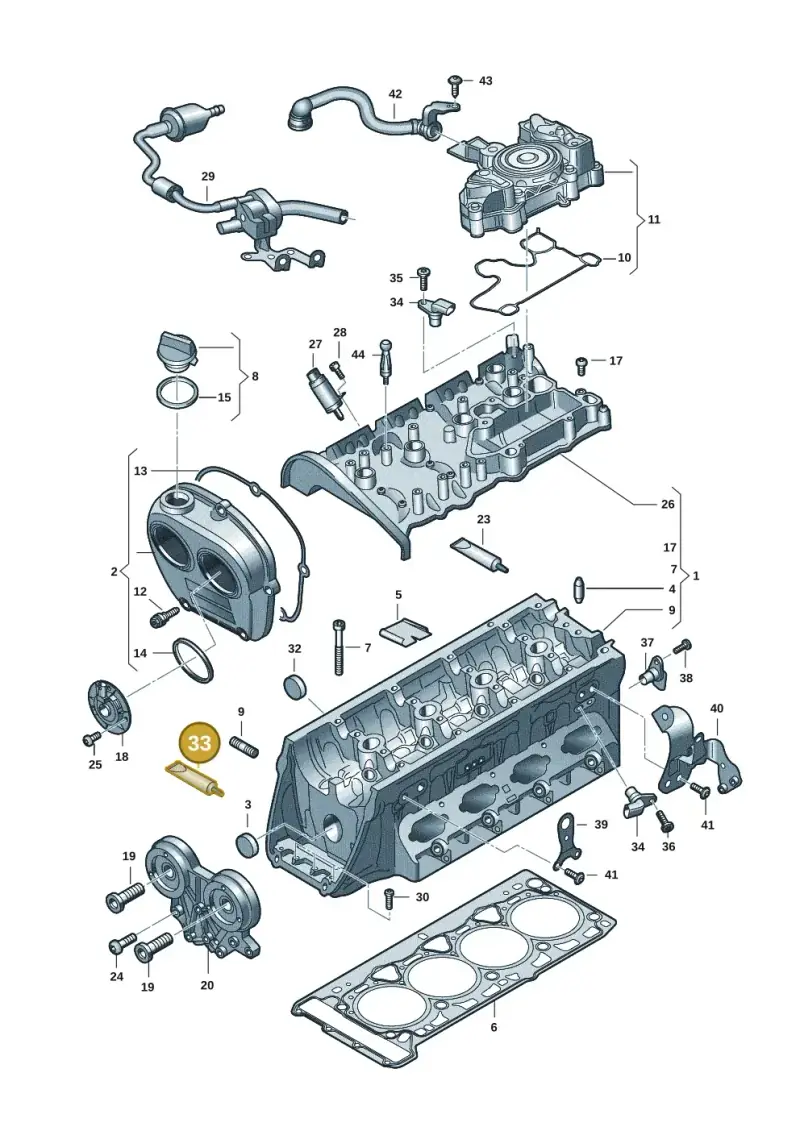 D154108A2 — Audi A3 Sportback (2019-2021) diagram 596103035, position 33