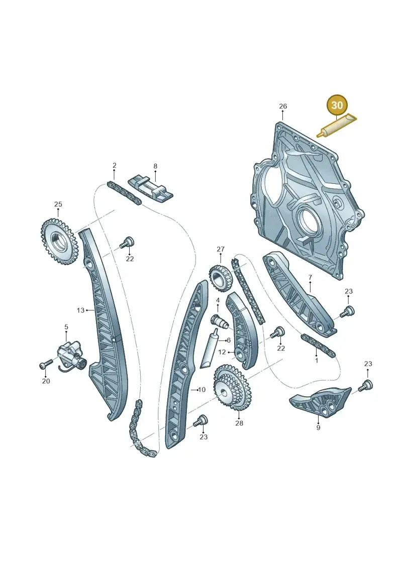 D174003A2 — Audi A3 Cab. 1.4 (2013-2016) diagram 412109590, position 30