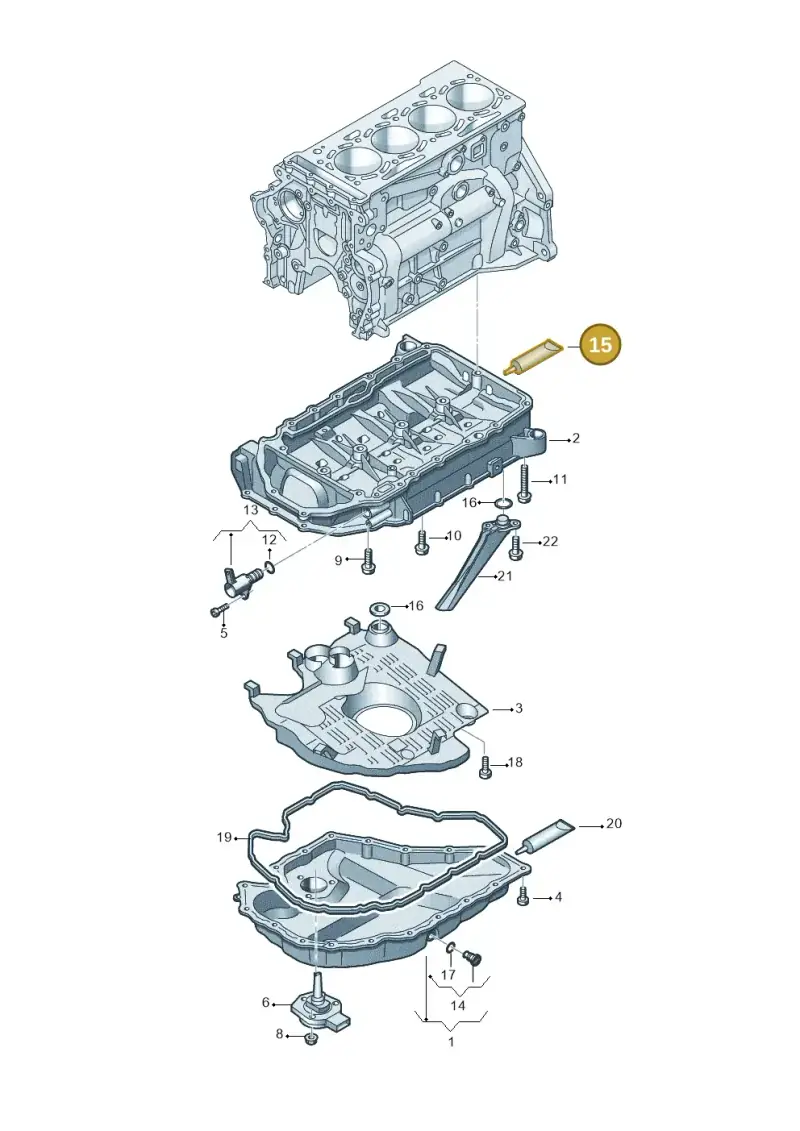 D174003A2 — Audi A7 Sportback (2014-2018) diagram 798103110, position 15