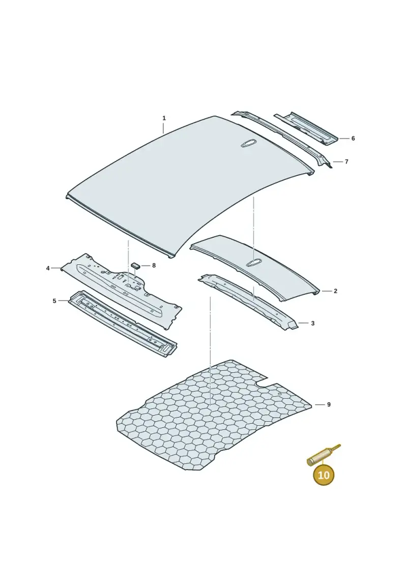 D190M00A3 — Audi A5 Limo 2.0 (2024-) diagram 8wh817000, position 10