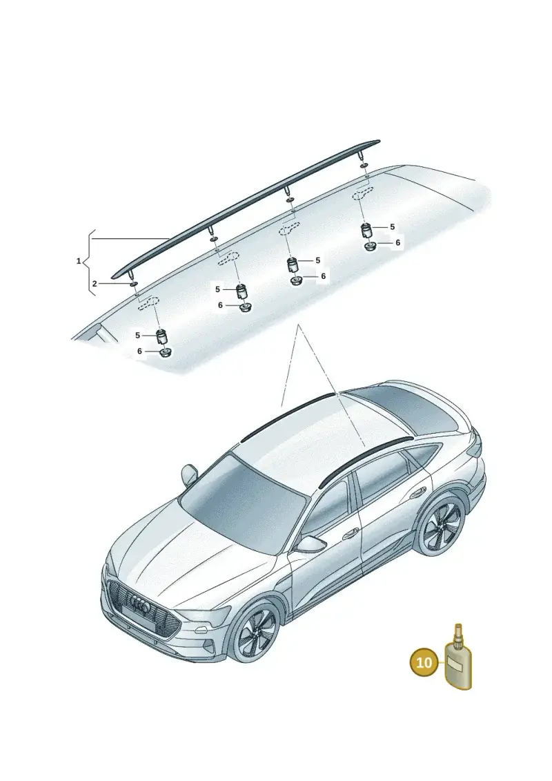 D197300A2 — Audi Q6 e-tron (2023-) diagram f5s860500, position 10