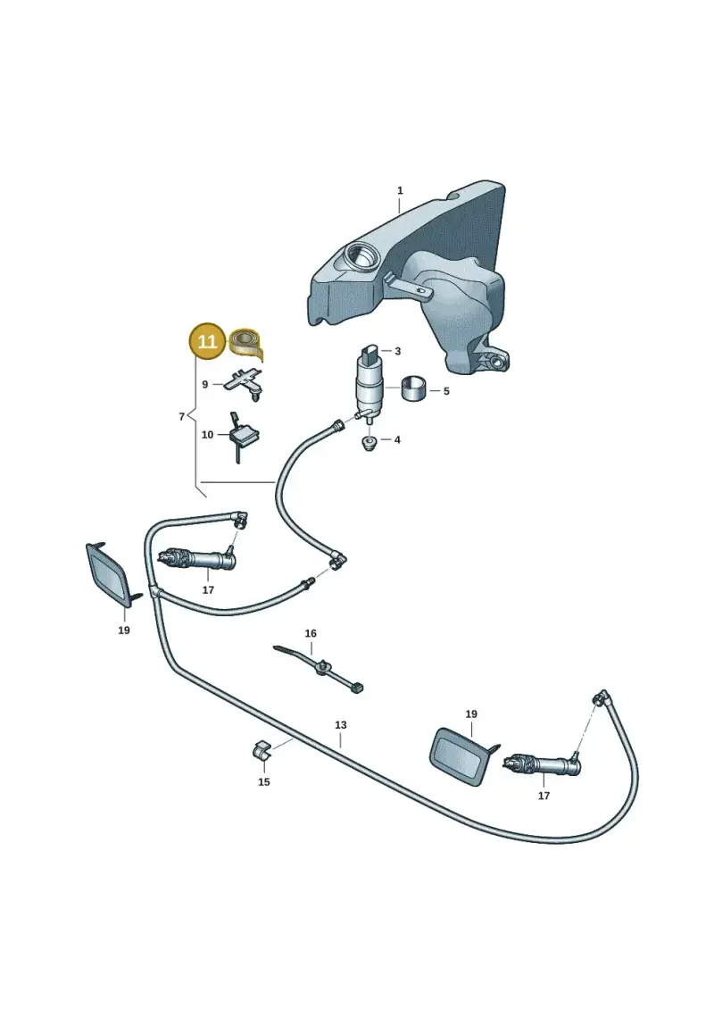 D373125A2 — Audi RSQ3 Sportback (2019-2024) diagram f3z955040, position 11