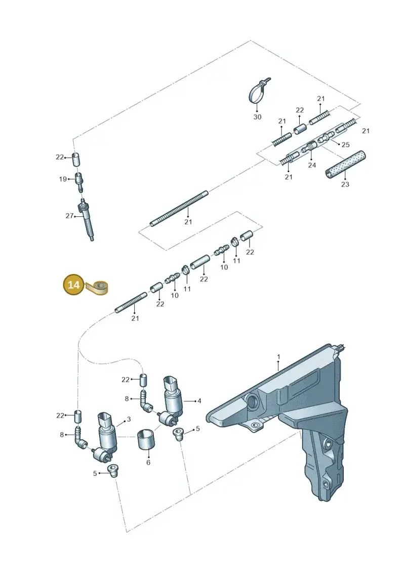 D373125A2 — Audi RS7 Sportback (2019-) diagram 435955200, position 14
