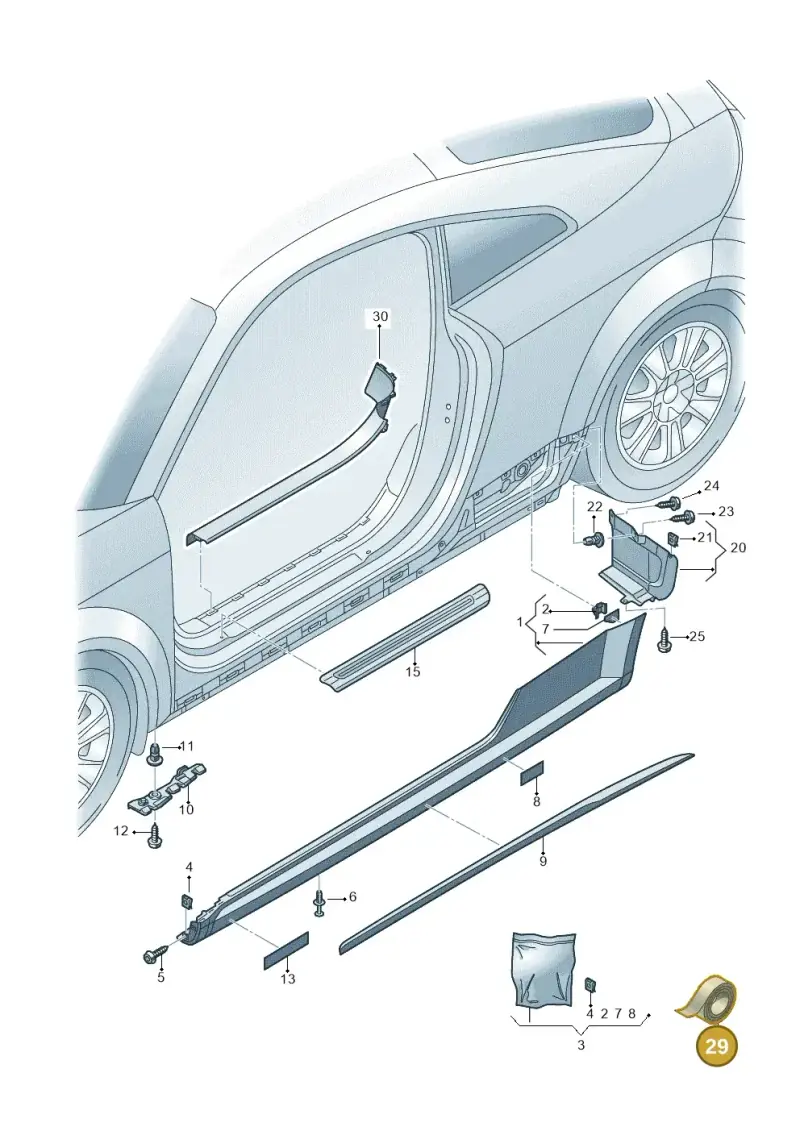D438515A1 — Audi TTRS Coupe (2016-2023) diagram 850853000, position 29
